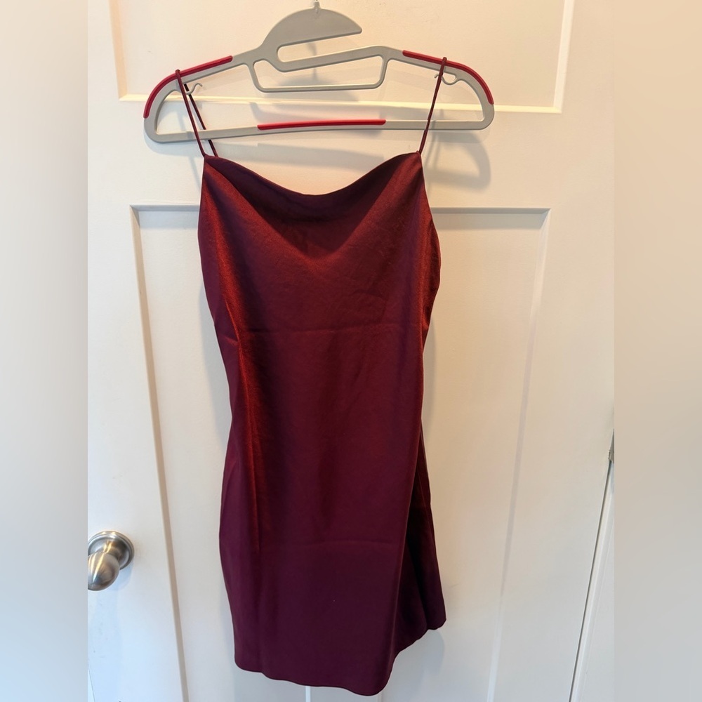 Choozy NWT Burgundy Cowl Neck Camisole Top or dress Size 2